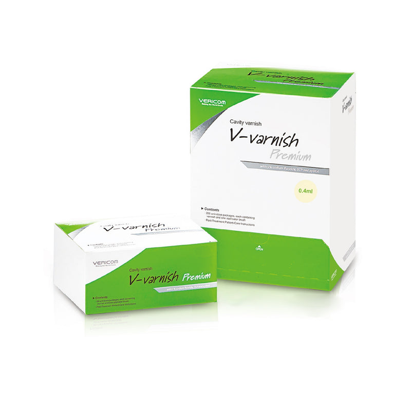 Vericom V-varnish Premium – fluoro lakas su TCP