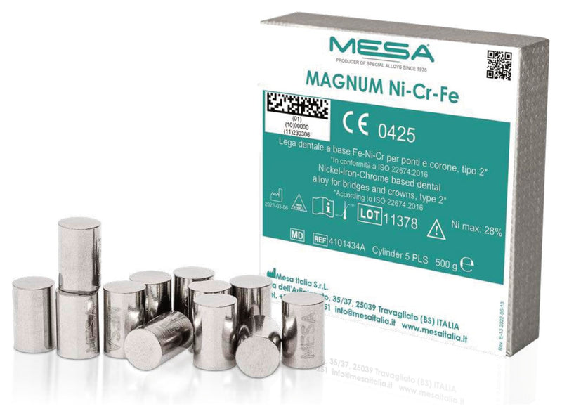 MESA MAGNUM Ni-Cr-Fe – lydinys vainikėliams ir tiltams