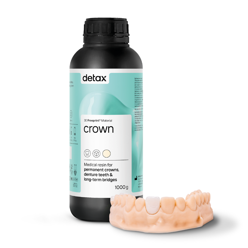 HeyGears Detax Freeprint Crown UV – vainikėlių derva