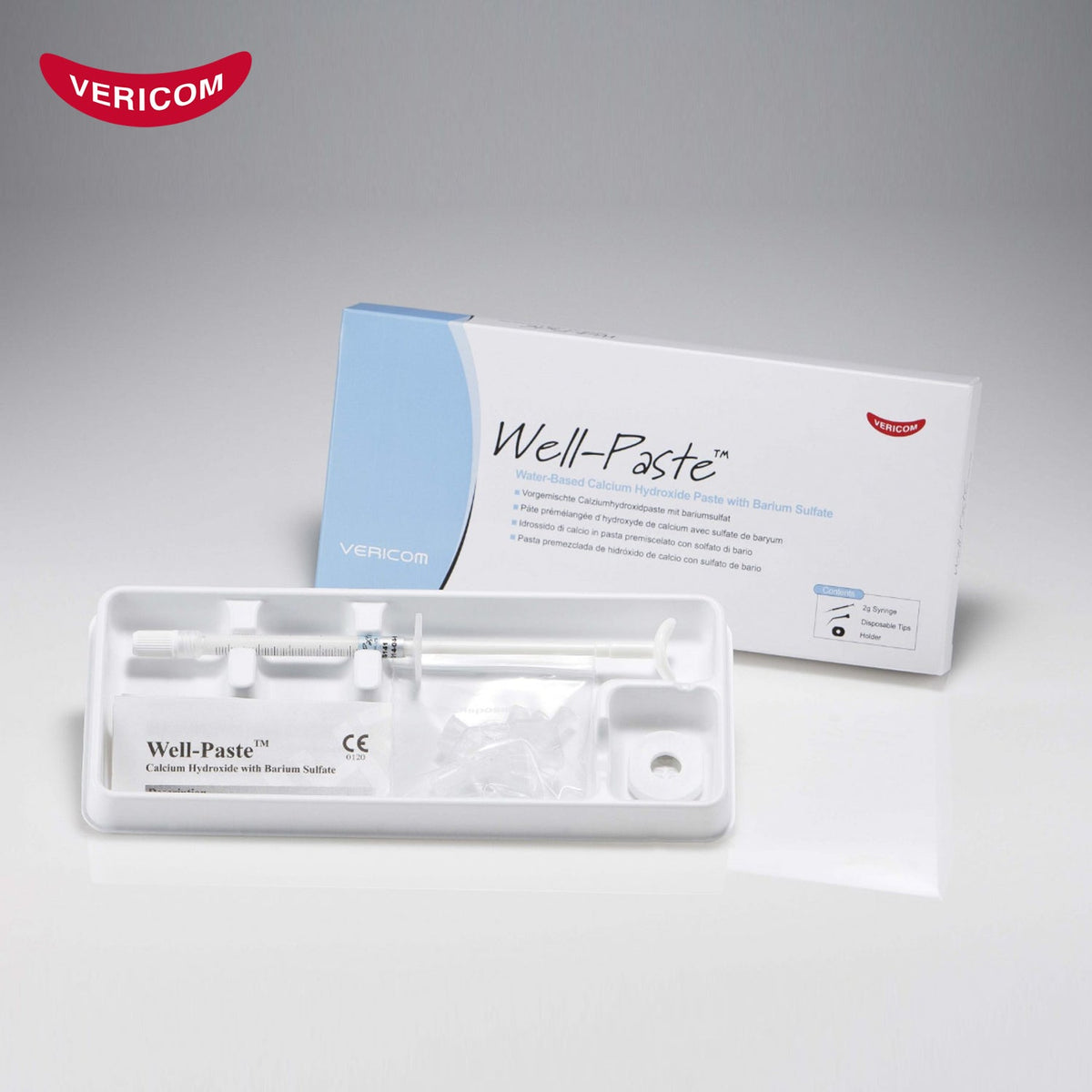 Vericom Well-Paste kalcio hidroksido pastos švirkštas