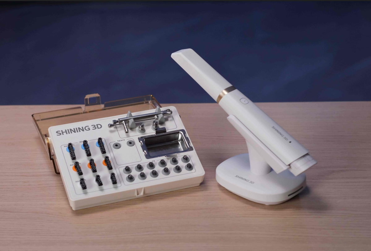 Aoralscan Elite Wireless su IPG skenavimo kūnų rinkiniu
