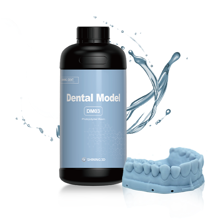 3D Resin SHINING DENT DM03 implanto modelis (pilkas)